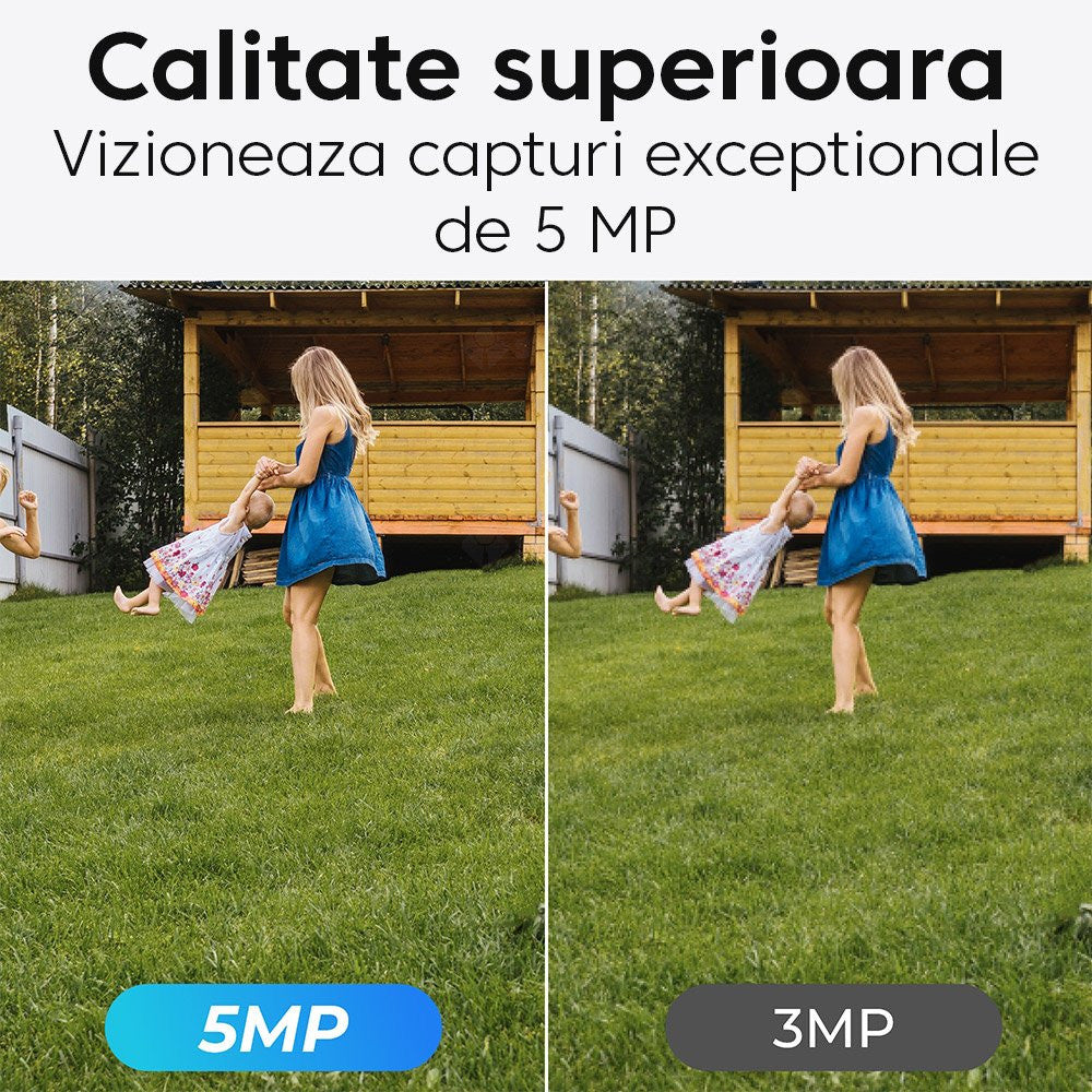 Camera supraveghere GSM 4G rotativa Speed Dome Reolink Go PT Plus G430, 5 MP, microfon si difuzor, IR 10 m, PIR, slot card, zoom digital 10x, acumulator 6000 mAh