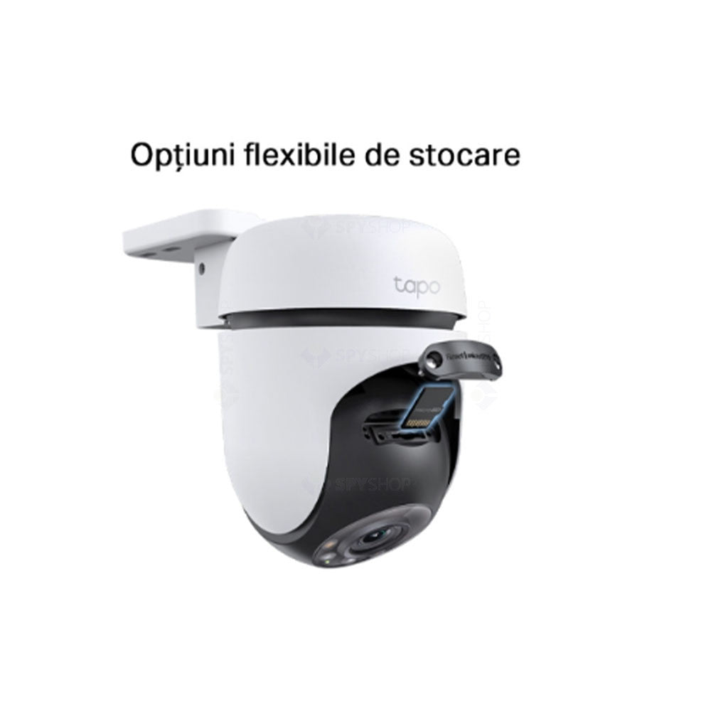 Camera supraveghere WiFi Speed Dome PT TP-link Full Color TAPO C510W, 2K, IR 30 m, microfon, slot card, alarma sonora, auto tracking