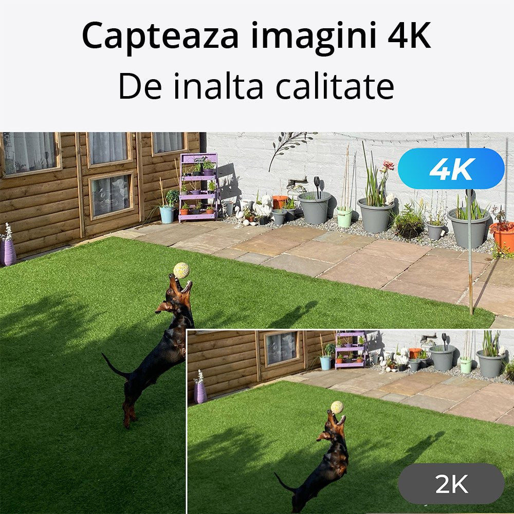 Camera supraveghere IP exterior Reolink Duo 2 WiFi W730, 8MP, unghi vizual 180 grade, slot card, lumina alba/IR 30 m, detectie oameni/vehicule, microfon, difuzor