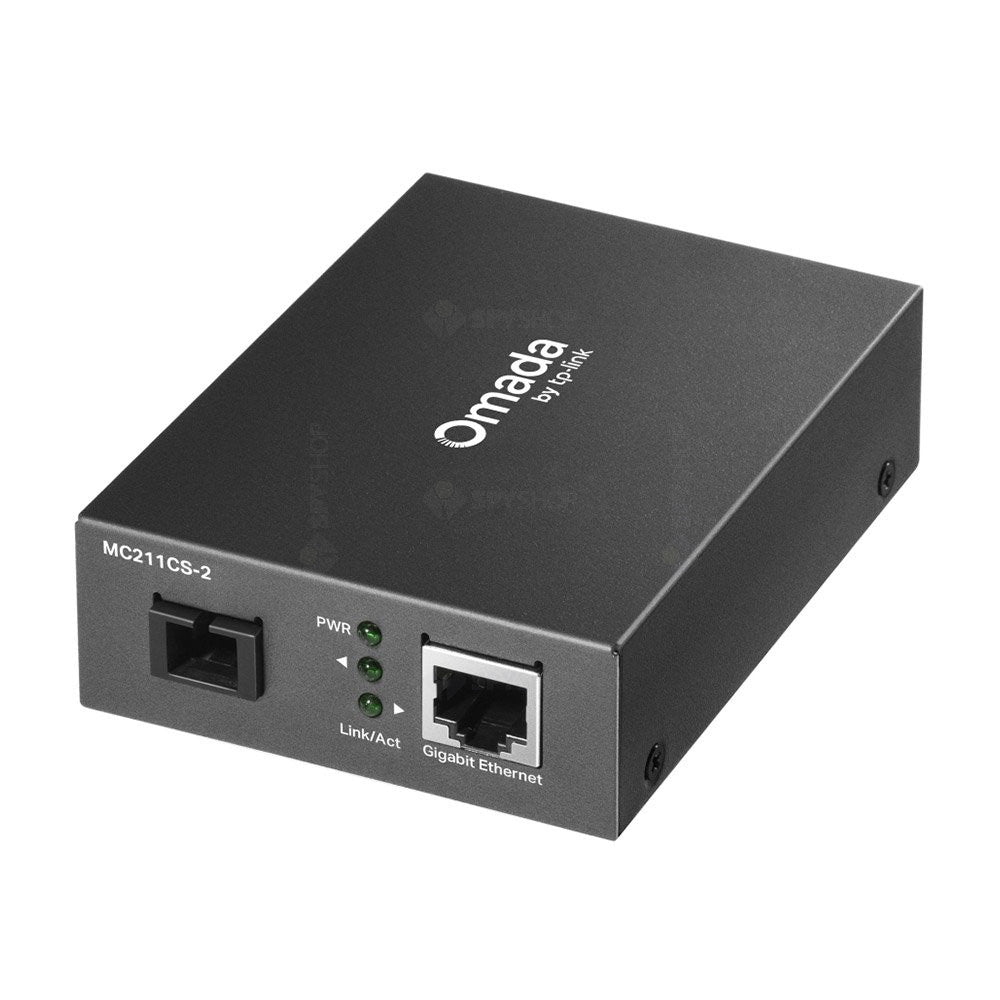 Convertor media Gigabit TP-Link Omada MC211CS-2, 1 Gbps, 2 km, SC/UPC, Single-Mode