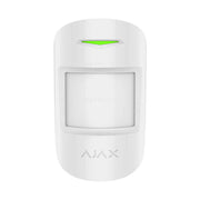 Detector de miscare wireless PIR si MW Ajax MotionProtect Plus WH, 12 m, 88 grade, pet immunity, 868 MHz, RF 1200 m