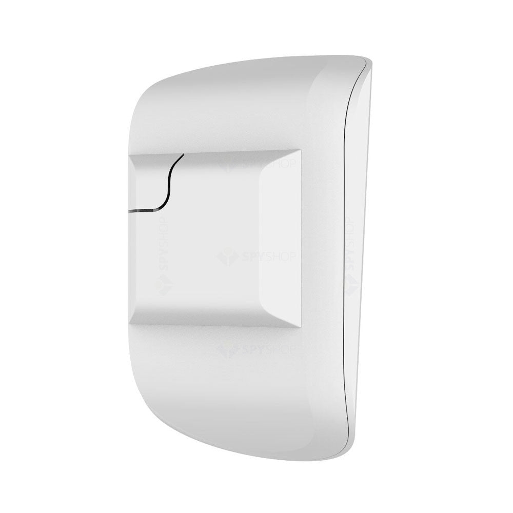 Detector de miscare wireless PIR si MW Ajax MotionProtect Plus WH, 12 m, 88 grade, pet immunity, 868 MHz, RF 1200 m