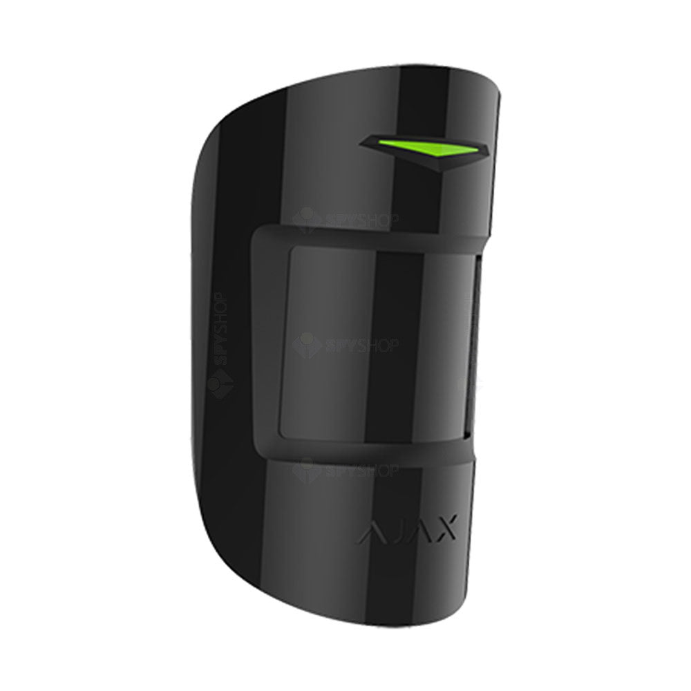 Detector de miscare si geam spart wireless PIR Ajax CombiProtect BL, 12/9 m, 88/180 grade, pet immunity, 868 MHz, RF 1200 m