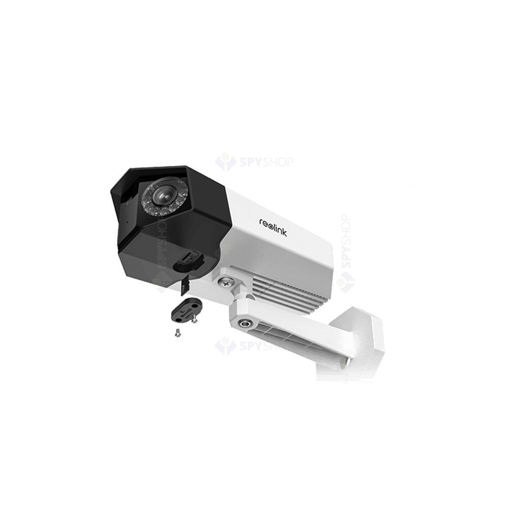 Camera supraveghere IP exterior Reolink Duo 2 P730 PoE, 8MP, unghi vizual 180 grade, slot card, lumina alba/IR 30 m, detectie oameni/vehicule, microfon, difuzor