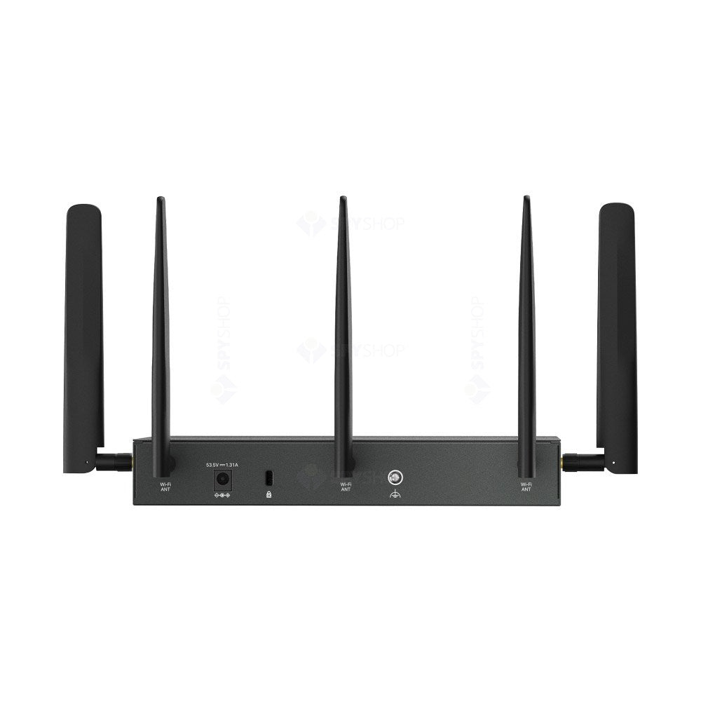 Router VPN 4G+Cat6 dual band TP-Link ER706WP-4G, WiFi 6, 2.4/5 GHz, 2402 Mbps, VPN, Omada, Mu-Mimo, PoE+
