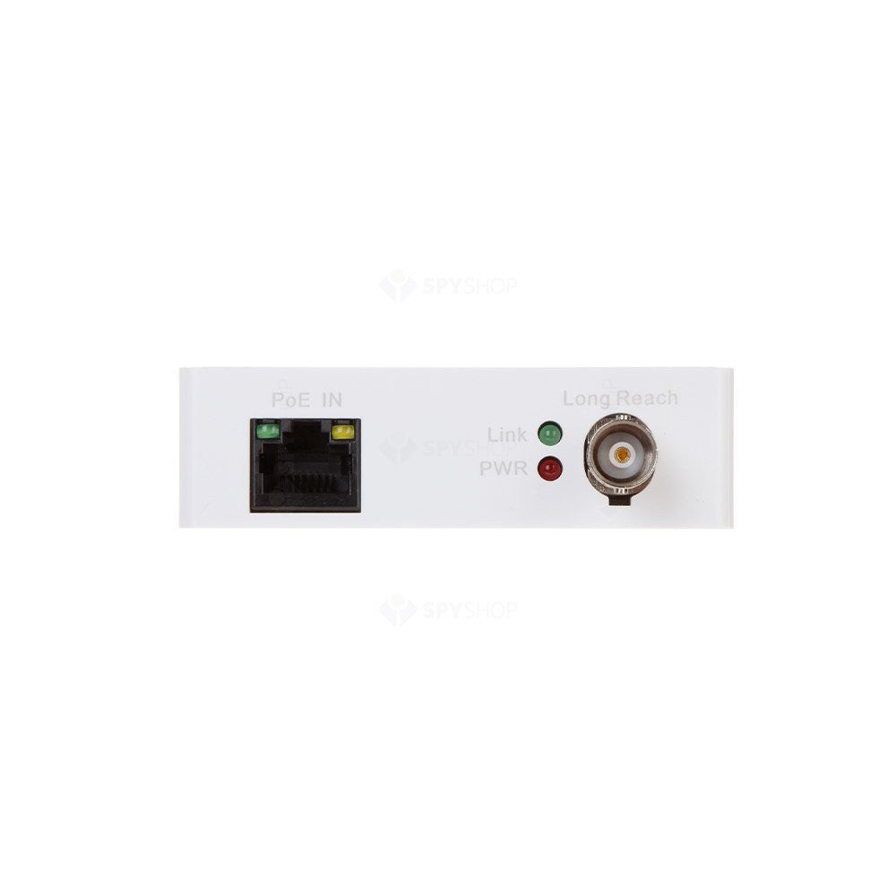 Extender retea Dahua LR1002-1EC-V3, receptor, 100 Mbps, 1 port RJ45, 1 port BNC, 48V PoE pasiv