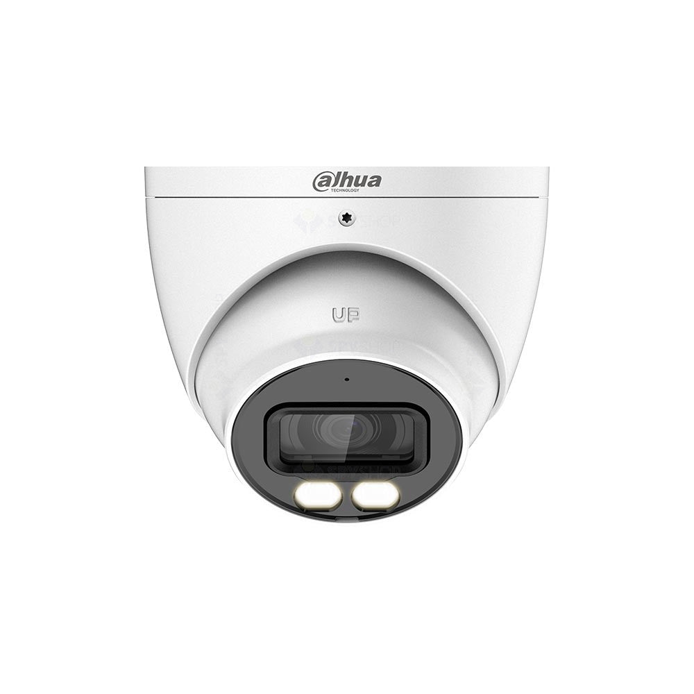 Camera supraveghere Dome Dahua Full Color HAC-HDW1809T-A-LED-0280B, 8 MP, lumina alba 40 m, 2.8 mm, microfon