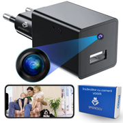 Incarcator cu camera ascunsa Full HD 1080P, VD005, WIFI, vedere nocturna, detectarea miscarii, monitorizare video in timp real