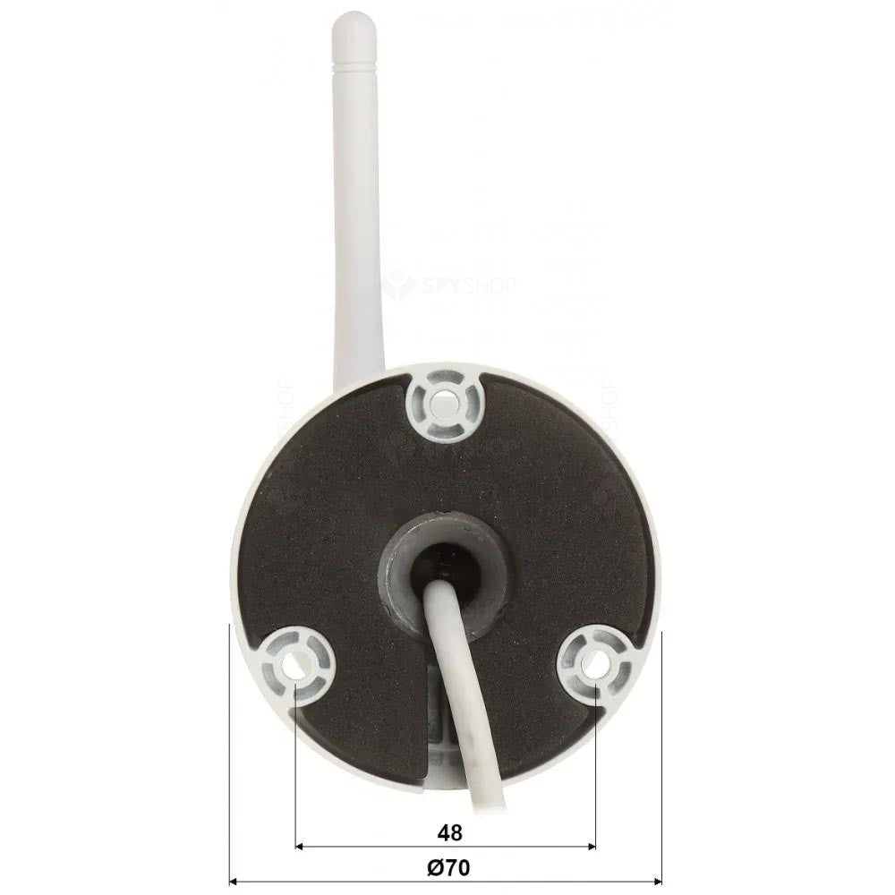 Camera supraveghere wireless IP WiFi Dahua IPC-HFW1230DS-SAW-0280B, 2 MP, IR 30 m, 2.8 mm, microfon, slot card