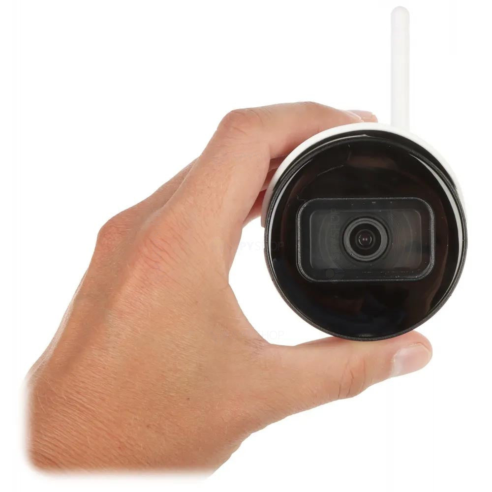 Camera supraveghere wireless IP WiFi Dahua IPC-HFW1230DS-SAW-0280B, 2 MP, IR 30 m, 2.8 mm, microfon, slot card
