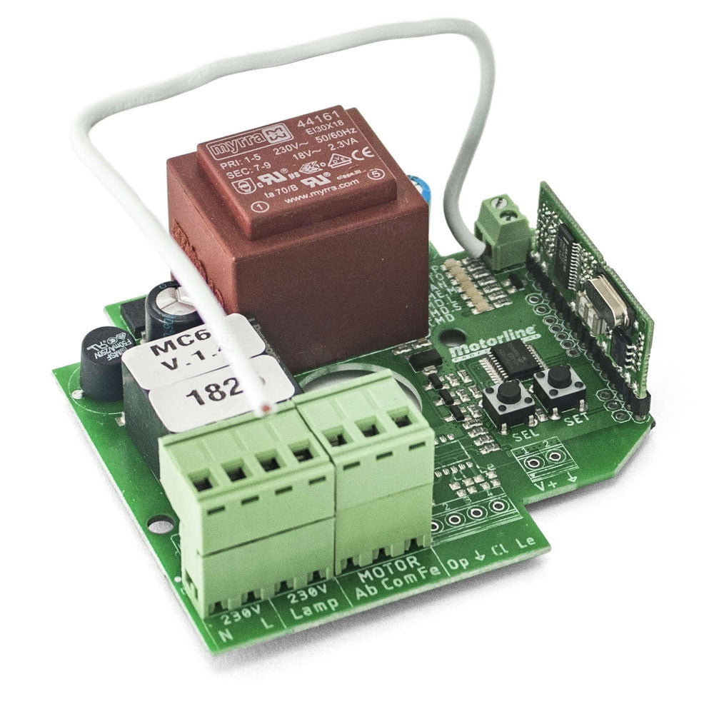 Unitate de control Motorline MC65, 230 Vac, 30 coduri, 433.92 MHz