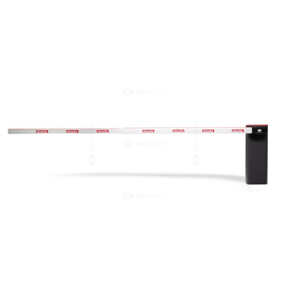 Kit bariera de acces auto cu brat telescopic fara LED Motorline KIT TURBO 6 + ZUM75HTSL-6, 6 m, 24V, utilizare intensiva