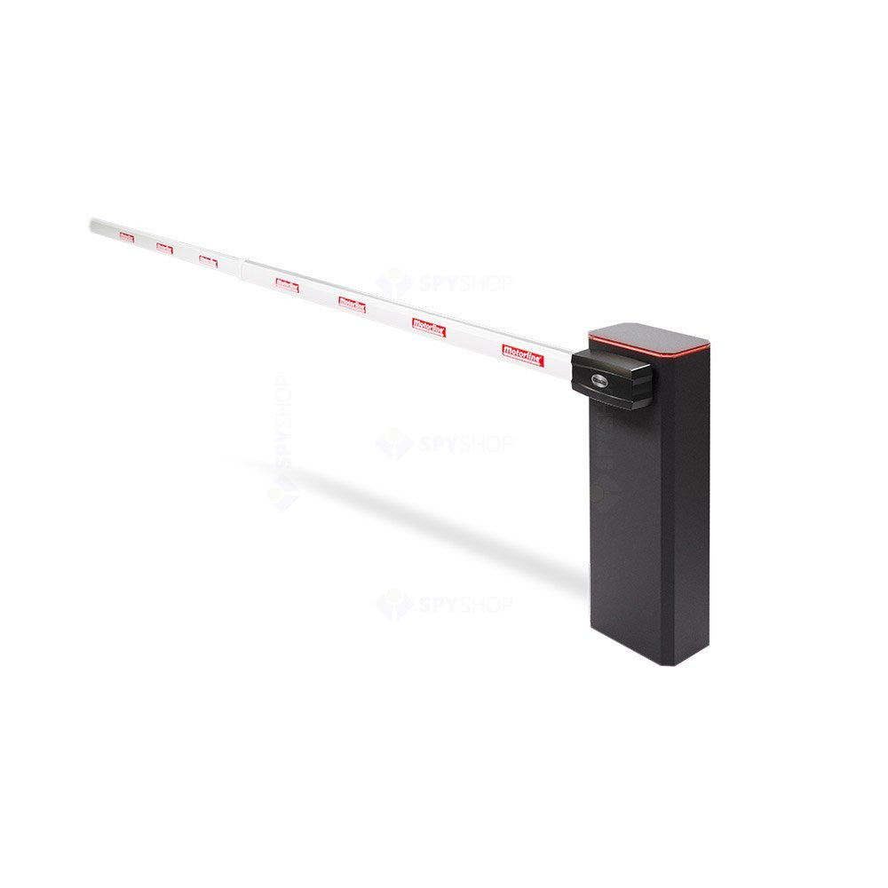 Kit bariera de acces auto cu brat telescopic fara LED Motorline KIT TURBO 6 + ZUM75HTSL-6, 6 m, 24V, utilizare intensiva