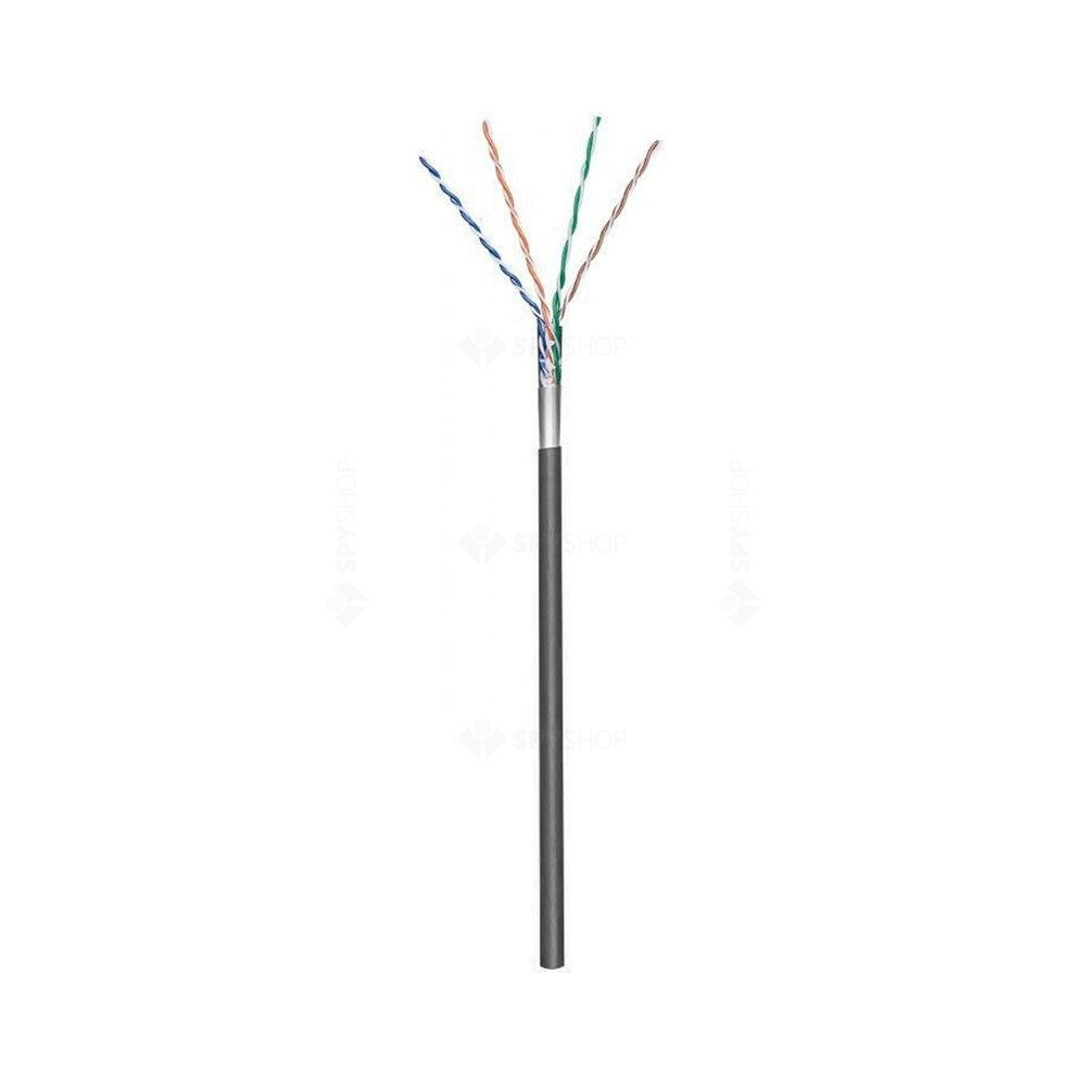 Cablu FTP CAT5E Cupru LinkPower LINK-FTP-100, pret/100 m, gri