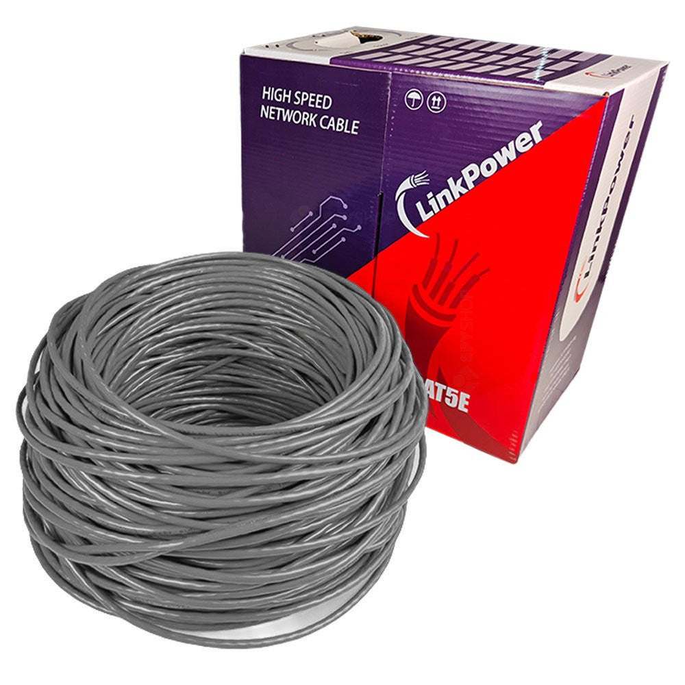 Cablu FTP CAT5E Cupru LinkPower LINK-FTP-100, pret/100 m, gri