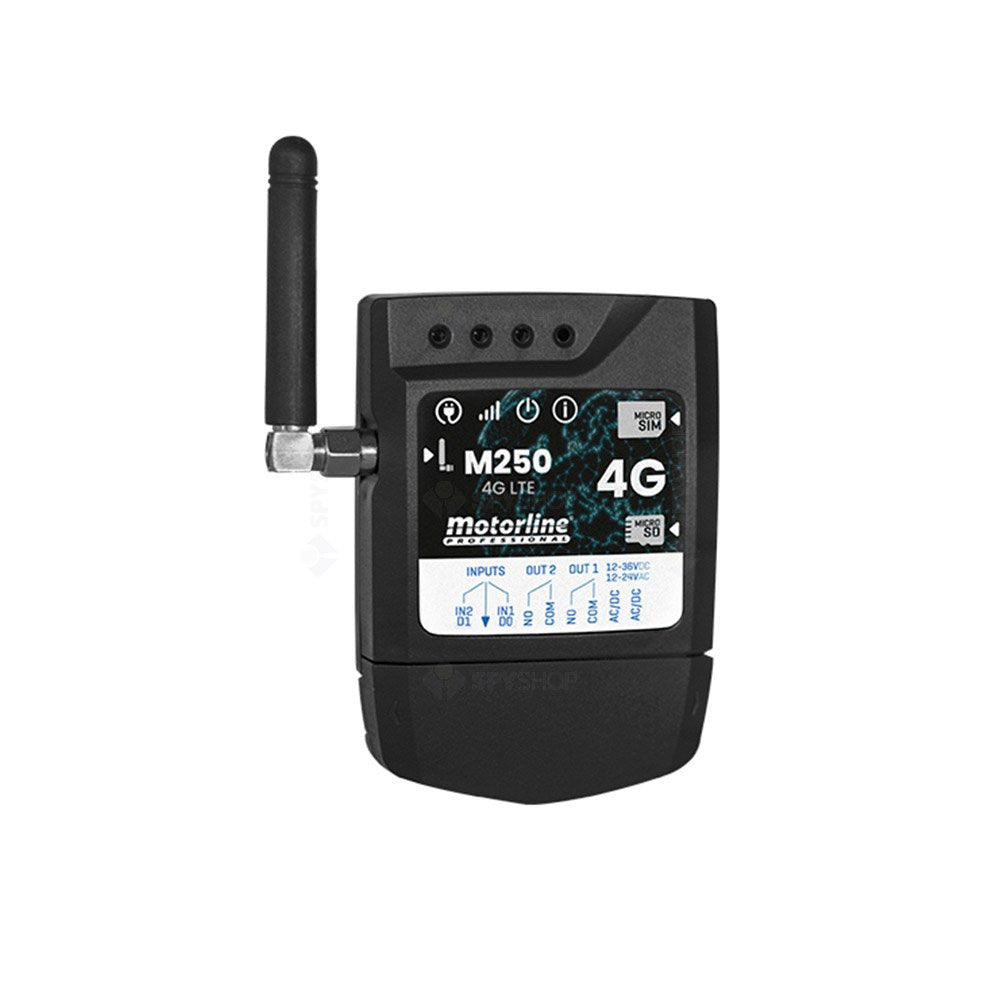 Modul smart GSM 4G pentru automatizari Motorline M250, card SIM inclus, 2 releee, control de pe telefon