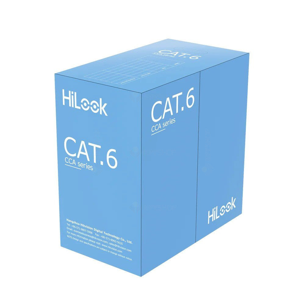 Cablu U/UTP Cat6 CCA HikVision HiLook NC-1LN6UU/CCA, 4x2xAWG23, PVC, 305 m