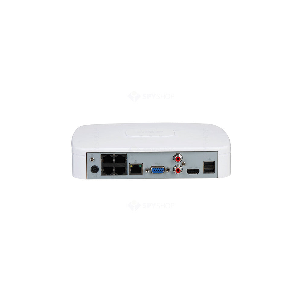 NVR Dahua NVR4104-P-EI, 4 canale,16 MP, 80Mbps, detectia faciala