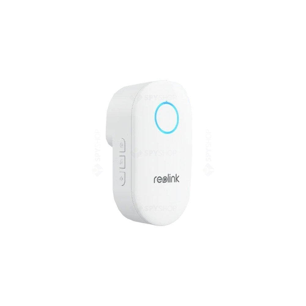 Kit sonerie wireless WiFi dual band Reolink D340B+CHIME+64GB, 4 MP, 1.2 mm, 2.4-5 GHz, 7000 mAh, PIR, microfon si difuzor, slot card