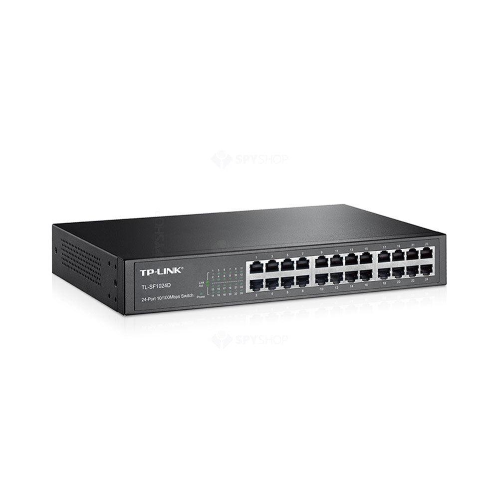 Switch cu 24 de porturi TP-Link TL-SF1024D, 8000 MAC, 4.8 Gbps