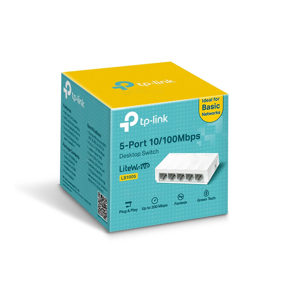 Switch cu 5 porturi TP-Link LS1005, 10/100 Mbps, 2000 MAC
