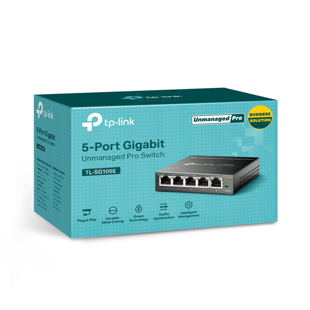 Switch cu 5 porturi TP-Link TL-SG105E, 2000 MAC, 10 Gbps