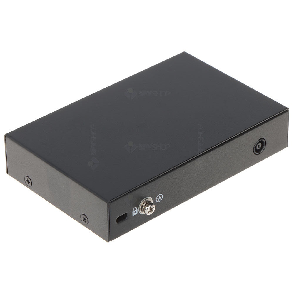 Switch cu 6 porturi Dahua Eco Series PFS3006-4GT-60-V2, 2000 MAC, 14 Gbps, fara management, PoE