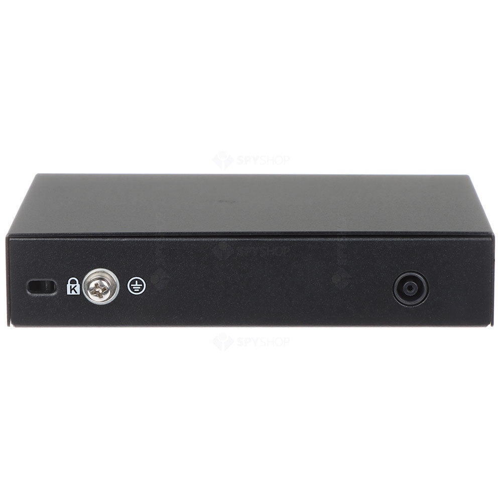 Switch cu 6 porturi Dahua Eco Series PFS3006-4GT-60-V2, 2000 MAC, 14 Gbps, fara management, PoE