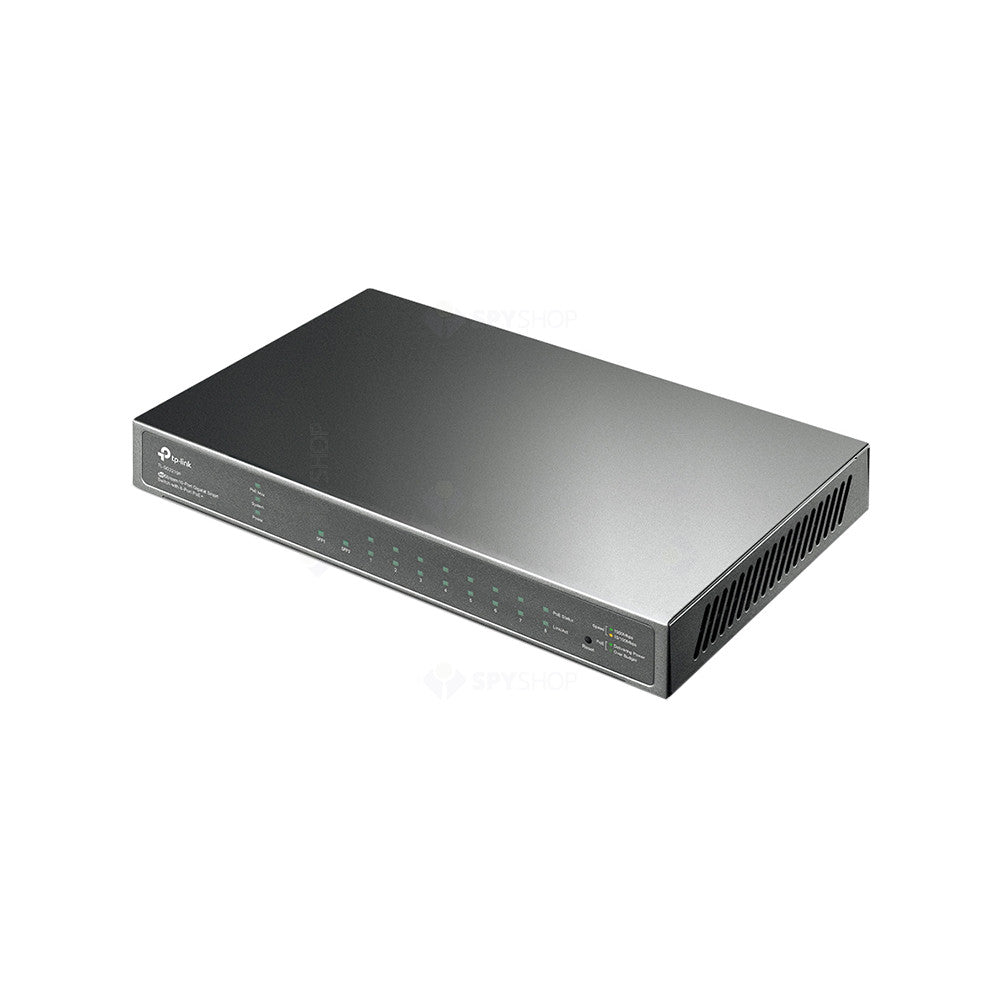 Switch cu 8 porturi Gigabit TP-Link JetStream TL-SG2008, 16 Gbps, 11.90 Mpps, 8000 MAC, Omada SDN, cu management