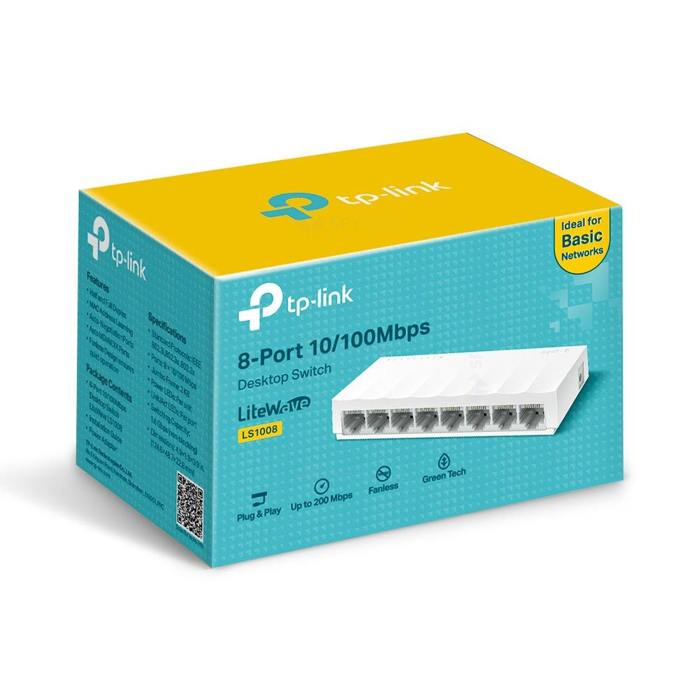 Switch cu 8 porturi TP-Link LS1008, 2000 MAC, 10/100 Mbps
