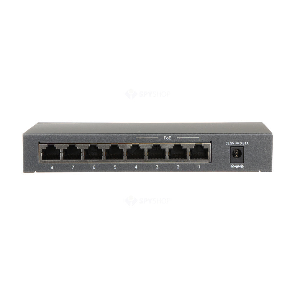 Switch cu 8 porturi TP-Link TL-SF1008LP, 2000 MAC, 4 porturi PoE, 250 m, 1.6 Gbps, fara management