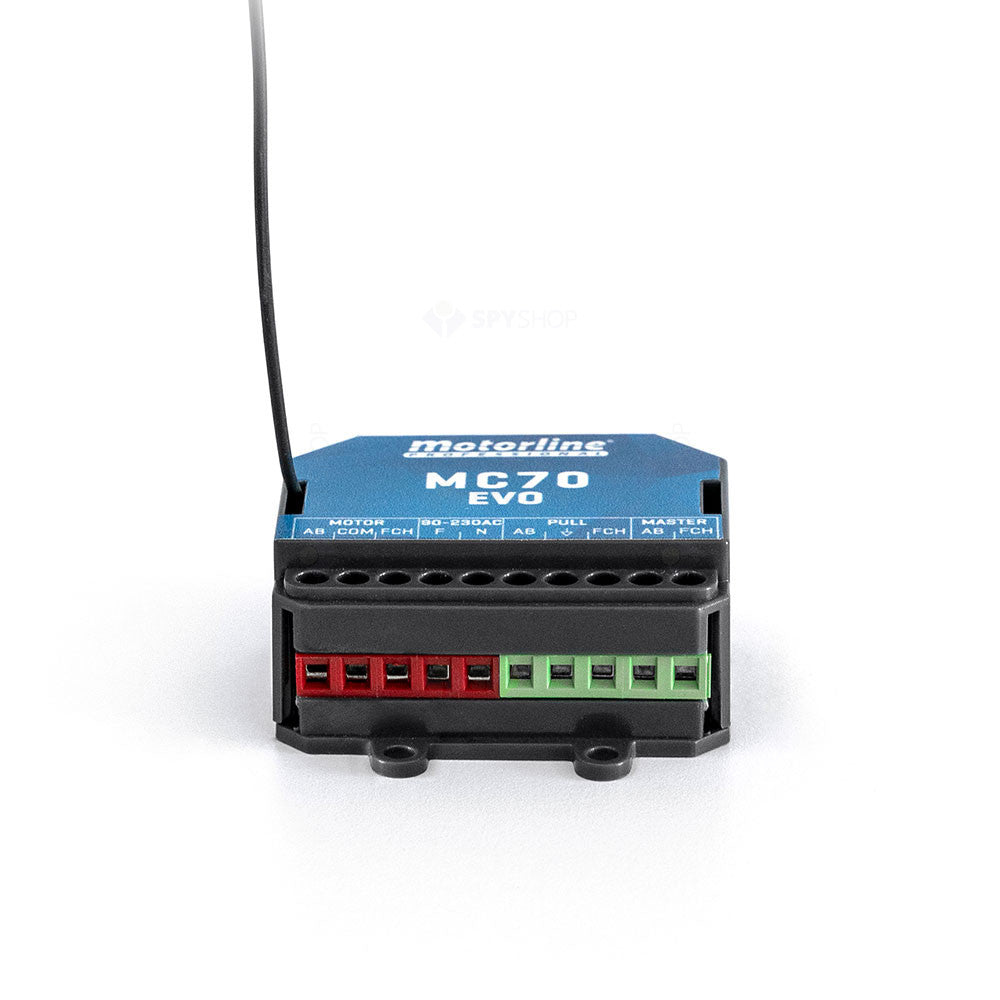 Unitate de control Motorline MC70 EVO, 120 canale, cod rulant, 433.92 MHz, 230V AC